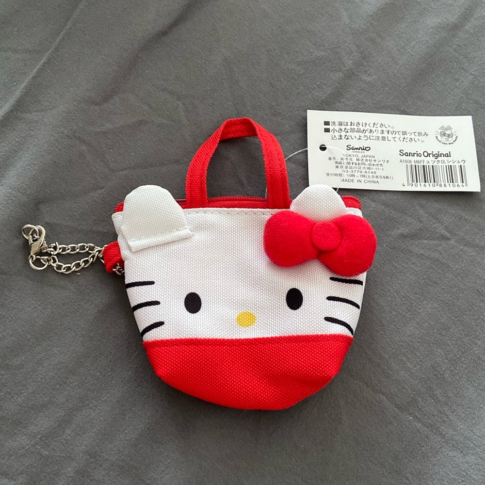 NWT Hello Kitty coin purse pouch kawaii Japanese Sanrio kids women’s